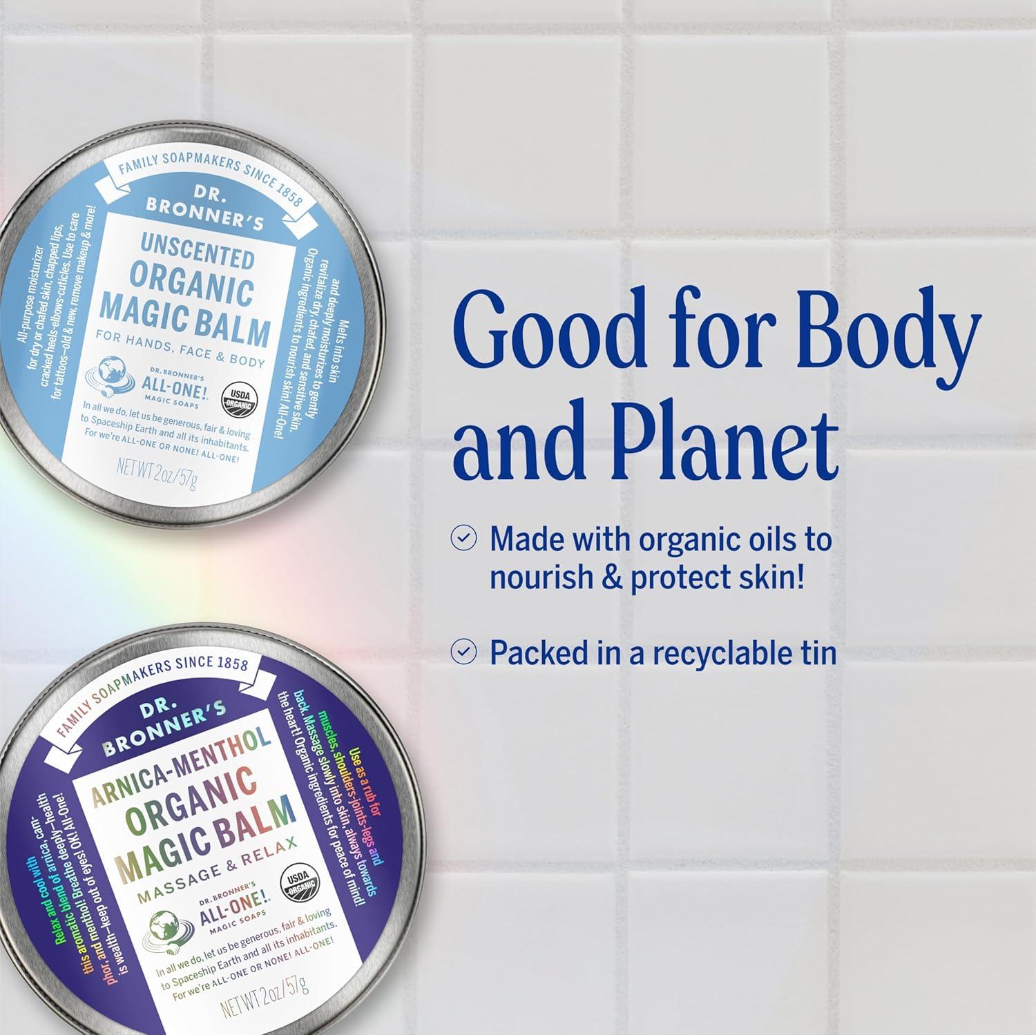 image:imageDr Bronners Organic Magic Balm Baby Unscented Made with Organic Beeswax amp Hemp Oil Moisturizes amp Soothes Hands Face amp Body 2 oz 2PackBaby Unscented
