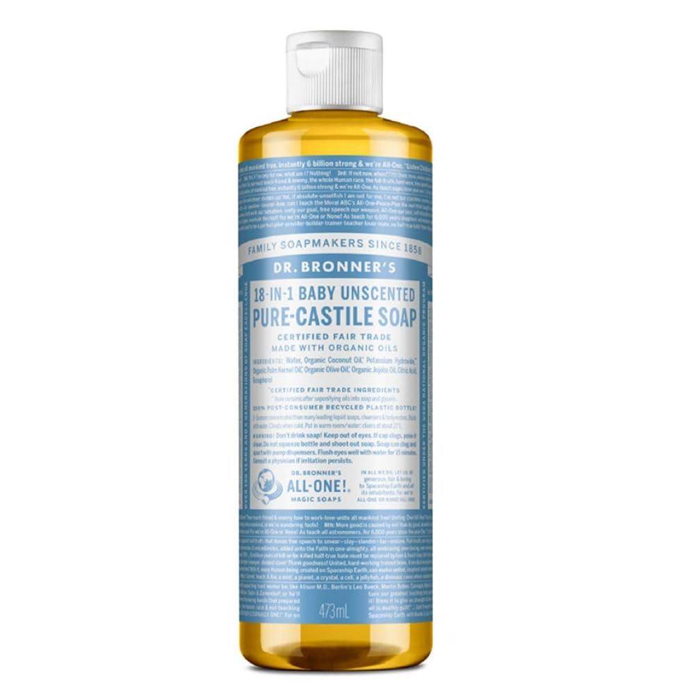 image:imageDr Bronners PureCastile Liquid Soap Baby Unscented 32 OunceUnscented