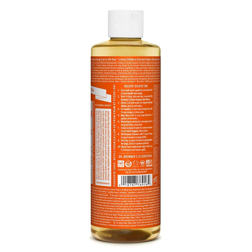 image:imageDr Bronners PureCastile Magic Soap Liquid Tea Tree 1 Gallon Made with Regenerative Organic Oils 18in1 Uses for Face Hair Laundry Dishes Hand Soaps amp Body Wash Natural Vegan NonGMOTea Tree