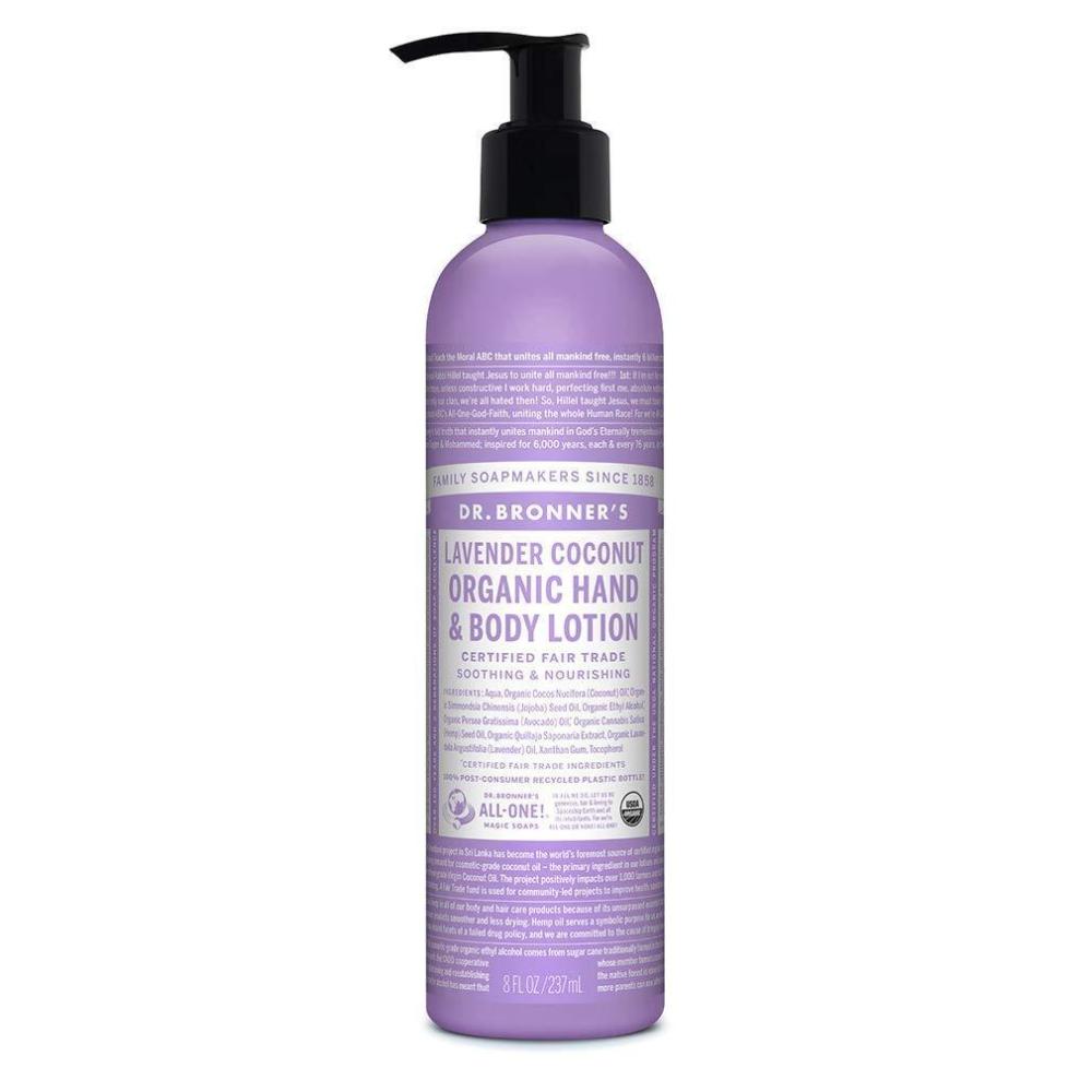 image:imageDr Bronners Organic Lotion Patchouli Lime 8 Ounce Organic Moisturizer for Hands Face amp Body Vegan NonGMOLavender Coconut