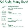 Dr. Bronner’s – Sal Suds Biodegradable Cleaner (1 Gallon) – All-Purpose, Pine Cleaner for Floors, Laundry and Dishes, Concentrated, Cuts Grease and Dirt, Powerful Formula