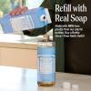 Dr. Bronner’s Pure-Castile Liquid Magic Soap Bottle & Refill Carton – Made with Regenerative Organic Certified Oils, 86% Less Plastic per Quart – For Face, Body Wash, Hand Soap Refill- Lavender, 32oz(Baby Unscented)
