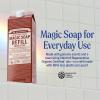 Dr. Bronner’s Pure-Castile Liquid Magic Soap Refill – Made with Regenerative Organic Certified Oils, 86% Less Plastic – 18-in-1 Uses for Face, Body Wash, Hand Soap Refill & More – Peppermint, 32oz(Eucalyptus)