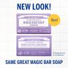 Dr. Bronner’s Pure-Castile Magic Soap Bars (Lavender, 5 oz, 6-Pack)- Bath Soap with Regenerative Organic Certified Oils- For Face, Body & Hair – Gentle, Biodegradable, Vegan- Bar Soaps for Men & Women(5 Ounce (Pack of 6))