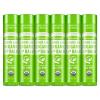 Dr. Bronner’s Organic Lip Balm 6-Pack (.15oz) Natural, Moisturizinging, Petroleum-Free Lip Balm with Beeswax & Avocado Oil for Dry Lips, Men & Women – Lemon Lime(Lemon Lime)