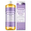 Dr. Bronner’s Pure-Castile Liquid Magic Soap Bottle & Refill Carton – Made with Regenerative Organic Certified Oils, 86% Less Plastic per Quart – For Face, Body Wash, Hand Soap Refill- Lavender, 32oz(Lavender)