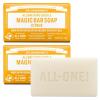 Dr. Bronner’s Pure-Castile Magic Bar Soaps – Made with Regenerative Organic Certified Oils – For Face, Body, Hair- Vegan Soap Bars for Men & Women – Citrus, 2 pack, 5 oz(5 Ounce (Pack of 2))