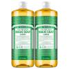 Dr. Bronner’s Pure-Castile Magic Liquid Soap (Almond, 16 Ounce, 2-Pack)- Made with Regenerative Organic Certified Oils, 18-in1 Uses: Face, Hair, Hand & Body Soap, Laundry, Pets- Concentrated, Vegan(32 Fl Oz (Pack of 1))