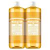 Dr. Bronner’s Pure-Castile Magic Liquid Soap (Citrus, 16 Ounce, 2-Pack)- Made with Regenerative Organic Certified Oils, 18-in1 Uses: Face, Hair, Hand & Body Soap, Laundry, Pets- Concentrated, Vegan(32 Fl Oz (Pack of 2))
