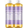 Dr. Bronner’s Pure-Castile Magic Liquid Soap (Lavender, 16 Ounce, 2-Pack)- Made with Regenerative Organic Certified Oils, 18-in1 Uses: Face, Hair, Hand & Body Soap, Laundry, Pets- Concentrated, Vegan
