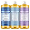 Dr. Bronner’s Pure-Castile Magic Liquid Soap Made with Regenerative Organic Oils, Vegan, Concentrated, Body Wash- For Face, Hair, Laundry – 32oz Variety 3-Pack (Peppermint, Baby Unscented, Lavender)(Peppermint  Unscented  Lavender)