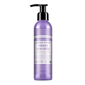 Dr. Bronner’s – Organic Hair Crème (Peppermint, 6 Ounce, 2-Pack) – Leave-In Conditioner and Styling Cream, Made with Organic Oils, Hair Cream Supports Shine and Strength, Nourishes Scalp, Non-GMO(Coconut Lavender)