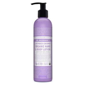 Dr. Bronner’s Organic Lotion (Patchouli Lime, 8 Ounce) – Organic Moisturizer for Hands, Face & Body – Vegan, Non-GMO(Lavender Coconut)
