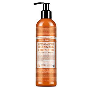 Dr. Bronner’s Organic Lotion (Patchouli Lime, 8 Ounce) – Organic Moisturizer for Hands, Face & Body – Vegan, Non-GMO(Orange Lavender)