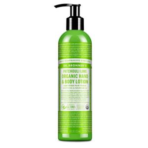 Dr. Bronner’s Organic Lotion (Patchouli Lime, 8 Ounce) – Organic Moisturizer for Hands, Face & Body – Vegan, Non-GMO(Patchouli Lime)