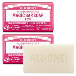 Dr. Bronner’s Pure-Castile Magic Bar Soaps – Made with Regenerative Organic Certified Oils – For Face, Body, Hair- Vegan Soap Bars for Men & Women – Eucalyptus 2 pack, 5 oz(5 Ounce (Pack of 2))