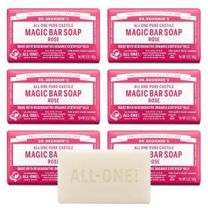Dr. Bronner’s Pure-Castile Magic Bar Soaps – Made with Regenerative Organic Certified Oils – For Face, Body, Hair- Vegan Soap Bars for Men & Women – Eucalyptus 2 pack, 5 oz(5 Ounce (Pack of 6))