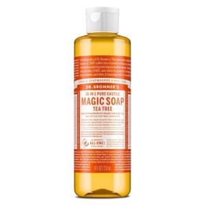 Dr. Bronner’s Pure-Castile Magic Soap Liquid (Tea Tree, 1 Gallon) – Made with Regenerative Organic Oils, 18-in-1 Uses for Face, Hair, Laundry, Dishes, Hand Soaps & Body Wash – Natural, Vegan, Non-GMO(Tea Tree)