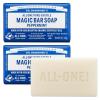 Dr. Bronner’s Pure-Castile Magic Bar Soap (Peppermint, 5oz, 12-Pack) – Made with Regenerative Organic Certified Oils, Soap Bars for Men & Women, Vegan, Cruelty-Free, Non-GMO(5 Ounce (Pack of 2))