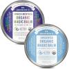 Dr. Bronner’s – Organic Magic Balm (2 oz Variety Pack) Arnica-Menthol & Baby Unscented – Made with Organic Beeswax & Hemp Oil, Moisturizes and Soothes Hands, Face & Body | 2 Count(Arnica-Menthol & Baby Unscented)