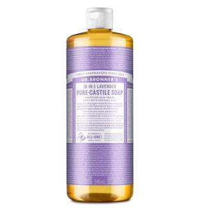 Dr. Bronner’s Pure-Castile Magic Soap Liquid (Tea Tree, 32 Ounce) – Made with Regenerative Organic Oils, 18-in-1 Uses for Face, Hair, Laundry, Dishes, Hand Soaps & Body Wash – Natural, Vegan, Non-GMO(Lavender)