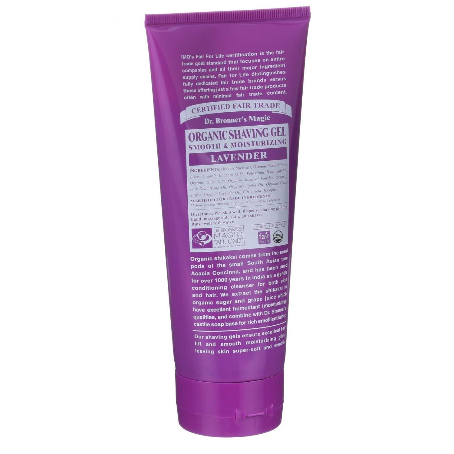 image:imageDr Bronners Organic Shaving Soap Tea Tree 7 Ounce Certified Organic Sugar and Shikakai Powder Soothes and Moisturizes for Close Comfortable Shave Use on Face Underarms and LegsLavender