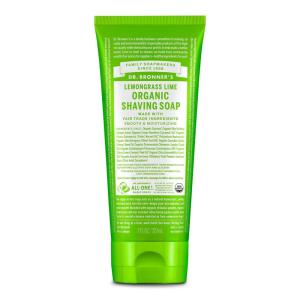 Dr. Bronner’s – Organic Shaving Soap (Tea Tree, 7 Ounce) – Certified Organic, Sugar and Shikakai Powder, Soothes and Moisturizes for Close Comfortable Shave, Use on Face, Underarms and Legs(Lemongrass)