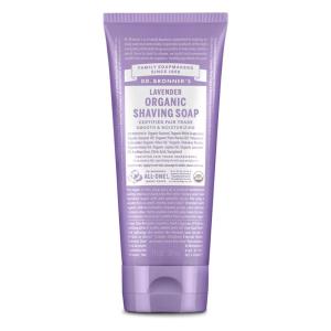 Dr. Bronner’s – Organic Shaving Soap (Tea Tree, 7 Ounce) – Certified Organic, Sugar and Shikakai Powder, Soothes and Moisturizes for Close Comfortable Shave, Use on Face, Underarms and Legs(Lavender)